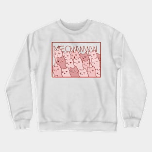 A bunch of cats in frame by Sunnie Meowtlu Crewneck Sweatshirt